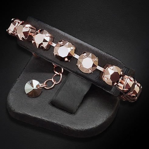 Aproce "Klasika II (Rose Gold)" ar Swarovski™ kristāliem